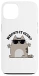 Coque pour iPhone 13 Jeu de mots amusant pour chats Meow's It Going