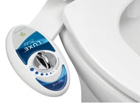 LUXE Bidet BidetNeo110s Bidet Attachment, Blue/White, 13.5 x 7 x 3