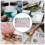 1PCS Budget Book Saving Challenge Book of Money Organizer PVC E2U99565