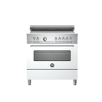 Bertazzoni MAS95I1EBIC Master Series 90cm 5 Induction Top White Electric Oven Range Cooker