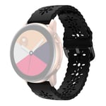 Flower Silikonarmband Samsung Galaxy Watch 7 44mm Svart