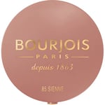 BOURJOIS - Boîte Ronde Blush 85 Sienne - Piceau & Miroir Intégré - Technologie Fard Cuit - Texture Fine & Légère - Facile À Estomper - Parfum Gourmand