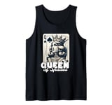 Funny Queen Of Spades Poker Texas Hold Em Card Game Meme Tank Top