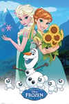 Poster Fever Anna Elsa Olaf 61x91 CM (PP33566) - Frozen