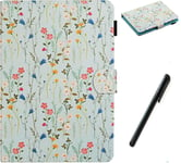 Housse Universelle Tablette 10.1 Pouces Avec Stylet, Coque Pochette Étui De Protection Pour Samsung A 10.1, Huawei M5 Lite/T3 T5 10, Ipad 10.2, Asus Zenpad 10, Lenovo Tab E10pro, Fleur