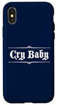 Coque pour iPhone X/XS Design gothique original CRY BABY