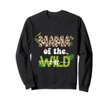 Mom of the Wild One Jungle Birthday Zoo Safari Wild Birds Sweatshirt