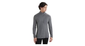 Baselayer icebreaker 1 2 zip merino 260 tech gris