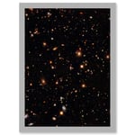 Hubble Space Telescope Image A Look Into The Universe's Past Ultra Deep Field Near Infrared View Of Distant Galaxies Billions Of Light Years Away Art