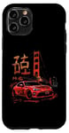 Coque pour iPhone 11 Pro JDM Tokyo Japan Golden Gate Bridge 86 Voiture japonaise de drift