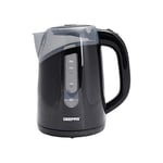 Geepas 2200W Illuminating Electric Kettle | Boil Dry Protection & Auto Shut Off | 1.7L Cordless Jug Kettle with LED Lighting for Hot Water Tea or Coffee | Swivel Base with Auto Lid Open