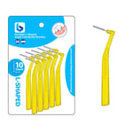 Angle Interdental Brushes – L Shape 10 Pack | Angled Interdental Brush Stick