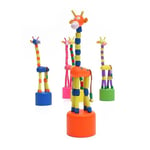 Toy Swing Wooden Cartoon Animal Cute Party Rocking Giraffe Toy Giraffe Dancing