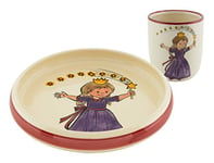 Kuhn Rikon 39551 Set pour enfant Princesse en céramique avec assiette, tasse, porcelaine