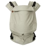 Hoppediz Porte-bébé Primeo Full-Buckle dès la naissance (2.5-15 kg), Porte-bébé ventral et dorsal, Taille Réglable, 100% coton bio, Design Elbe