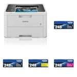 Brother HL-L3240CDW | Imprimante Laser Couleur | WiFi/USB/Ethernet | Recto-Verso Automatique TN-248BK Cartouche de Toner 1 pièce(s) Original