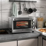 30L Mini Oven, Countertop Toaster Oven w/ Adjustable Temperature, Timer, 1600W