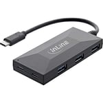 InLine® Hub USB 3.2 Gen.1 OTG, USB Type-C vers 2 Ports Type-C et 3 Ports Type-A, sans Bloc d'alimentation