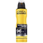 L'Oréal Paris Men Expert Invincible Sport 96h Spray Antiperspirant, 150 ml