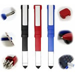 Merkmak - Ensembles De Tournevis En Forme De Stylo 3Pcs Multifonctionnel 4 En 1 Tech Tools Pen Avec Support De Telephone Pour L'Ecole, Le Bureau Et