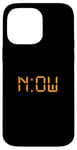 Coque pour iPhone 14 Pro Max Motif orange The Time Is Now