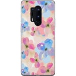 OnePlus 8 Pro Gjennomsiktig Telefondeksel Blomsterprakt