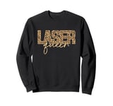 Vintage Laser Queen Hair Removal Aesthetic Nurse Laser Tech Sweatshirt