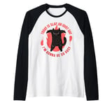 Today Is Slap An Idiot Day I’m Gonna Be So Busy Cat Raglan Baseball Tee