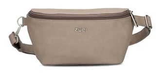 Zwei Sac Banane Mademoiselle pour Femme - Taille M MH4-25 cm - 1 Litre - en Cuir synthétique de qualité supérieure - Imperméable - 3 en 1 - Confortable - Sac Banane et Sac Banane, Nubuck Cappuccino,