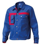 SIGGI - Veste «Danube» en polyester 65% et coton 35%, bicolore. Cinq poches. Poids au m² gr. 245 - Taille: S - Variantes : bleu royal/rouge