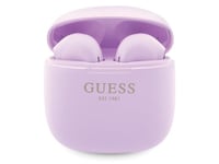 Guess Gutwst26psu Tws Bluetooth-Hodetelefoner + Dockingstasjon Lilla/Lilla Classic Est-Logo