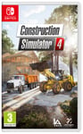 Construction Sim 4 Simulator Nintendo Switch Game