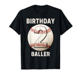 It's My 2nd Birthday Baseball 2 Year Old Boy Girl T-Shirt