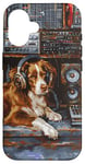 Coque pour iPhone 16 Nova Scotia Retriever Toller Peinture chien amateur de musique