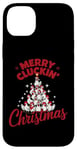 iPhone 14 Plus Merry Cluckin' Christmas Funny Chicken Lovers Farm Xmas Case