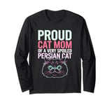 Proud Cat Mom Of A Very Spoiled Persian Cat Long Sleeve T-Shirt