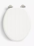 John Lewis Slatted Easy-Fix Toilet Seat, FSC-Certified (MDF)