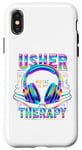 iPhone X/XS USHER HipHop Fan Music Therapy Retro Vintage Headphones 80s Case