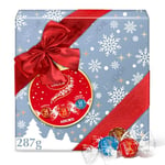 Lindt - Boîte Cadeau Noël LINDOR Assorti Lait Caramel - Chocolat au Lait, Lait Caramel Pointe de Sel et Lait Noisette - Cœur Fondant - 287 g