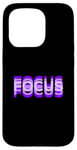 Coque pour iPhone 15 Pro Purple Focus Illusion d'optique graphique violet