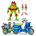 Jeux précieux Tortues Ninja Turtles Mutant Raphaël avec moto de combat