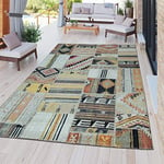 TT Home Tapis Outdoor Moderne Résistant Aux Intempéries Design Nomade pour Intérieur Et Extérieur Multicolore, Dimension:120x170 cm