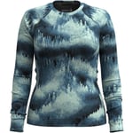 Smartwool Womens Cl Thermal Merino Base Layer Crew (Grön (TWILIGHT FOGGY PINES) Large)