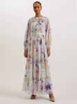 Ted Baker Bellas Dress With Voluminous Sleeves, White