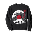 Vinyl Record Player Wave Vinyl Music Lovers Graphic Novelty Sweatshirt