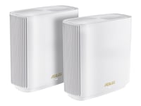 Asus Zenwifi Xt9 - Wi-Fi-System - (2 Rutere) - Inntil 5700 Kvadratfot - Maske 1Gbe, 2.5Gbe - Wi-Fi 6 - Trippelbånd