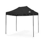 All Seasons Gazebos 3x2m Heavy Duty Fully Waterproof Pop up Gazebo With Accessory Pack - Black