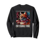 Purrs For The Season Cat Cuddle Time Cute Feline Friend Sweatshirt