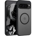 X-level Coque Compatible avec Google Pixel 9 Pro XL, pour MagSafe Ultra Mince Translucide Magnetica Anti-jaunissement Antirayures Housse de Protection PC + TPU Etui pour Google Pixel 9 Pro XL - Noir