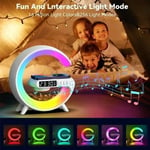 Monitoimi Langaton Laturi Pad Teline Kaiutin TF RGB Yö Light 15W Pika lataus asema iPhonelle Samsung Xiaomi Huawei